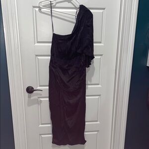 DO+BE animal print One-Shoulder Cocktail Gown